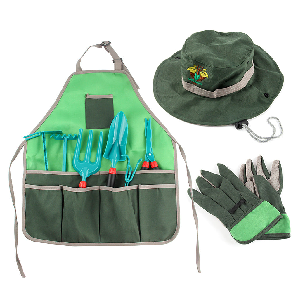 Gartenwerkzeug-Set für Kinder - 11-teiliges Gartenset Handwerkzeuge Spielzeug