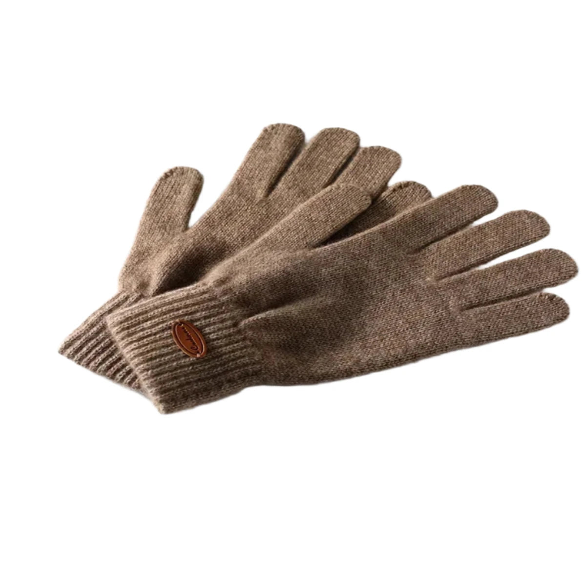 Frauen 100% Echtes Kaschmir Strickhandschuhe – Klassische Fäustlinge für Herbst und Winter