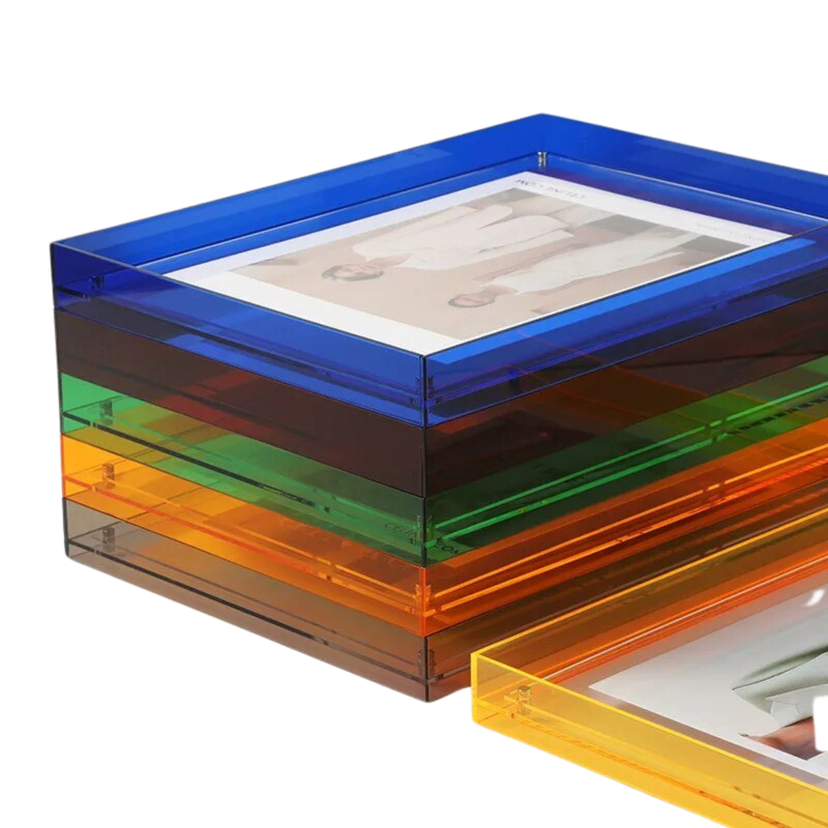 Farbiger transparenter Acryl-Bilderrahmen – Stilvolle Präsentation Ihrer Erinnerungen