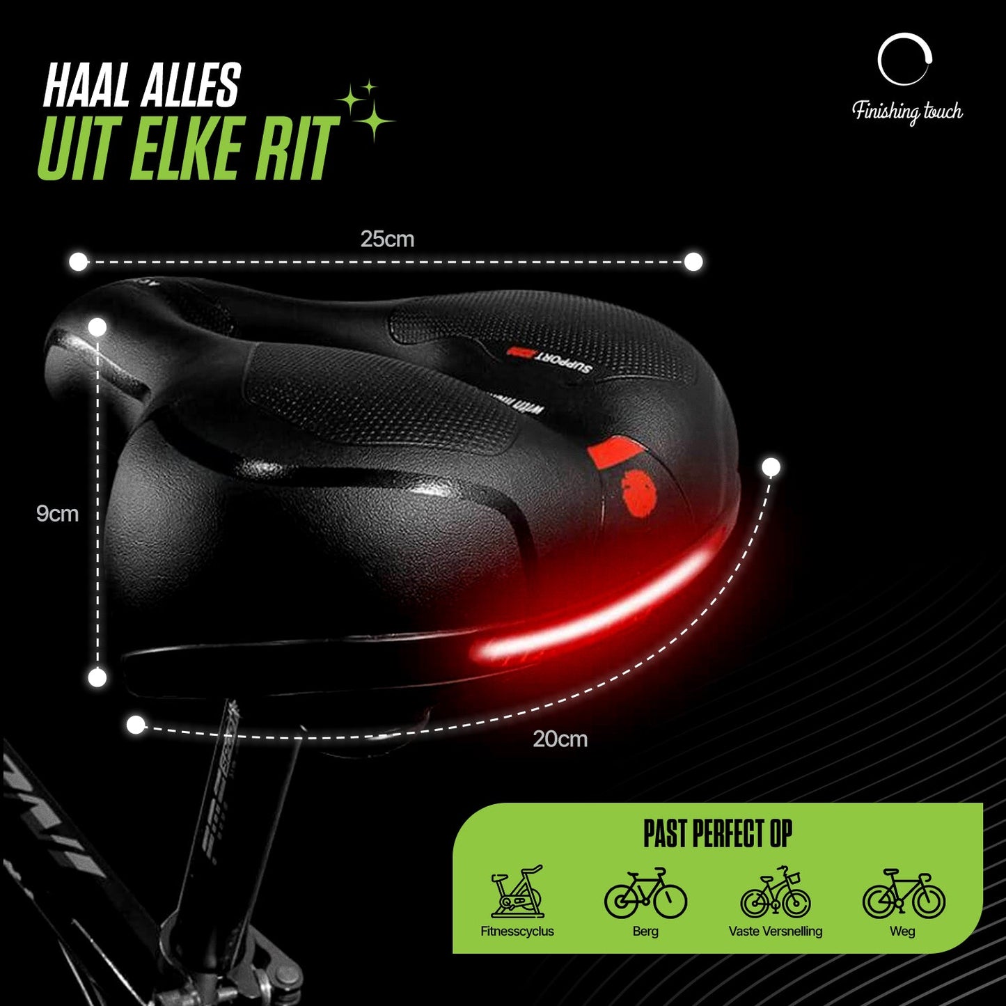 ComfyRide – Premium Gepolstertes Fahrradsattel für Maximale Bequemlichkeit