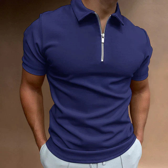 Eden Herren Polo – Lässiges Polo mit Reißverschluss