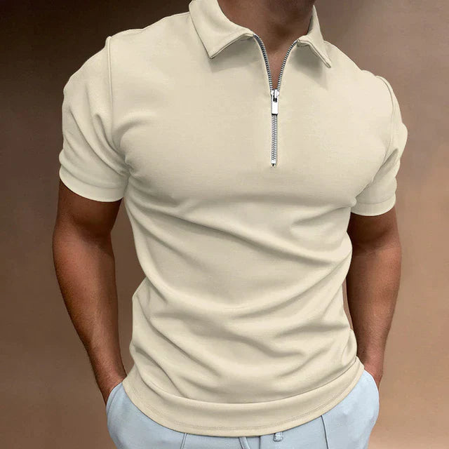 Eden Herren Polo – Lässiges Polo mit Reißverschluss
