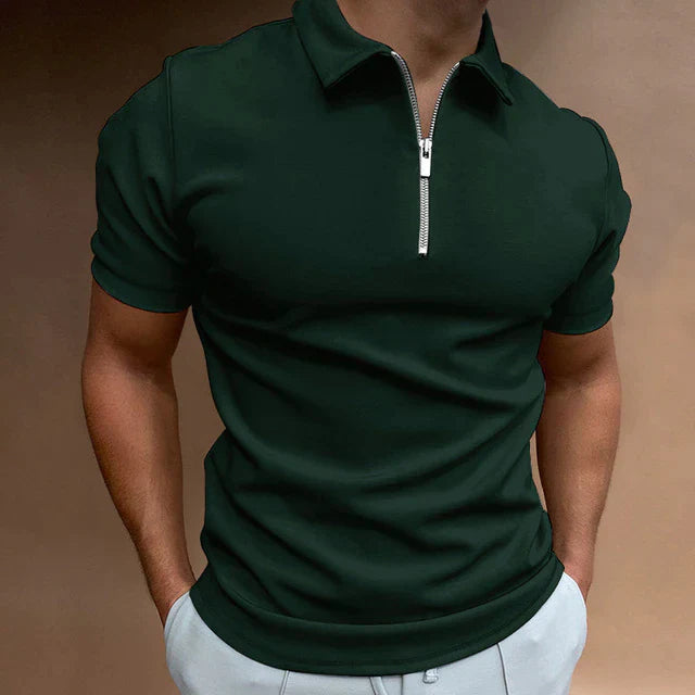 Eden Herren Polo – Lässiges Polo mit Reißverschluss