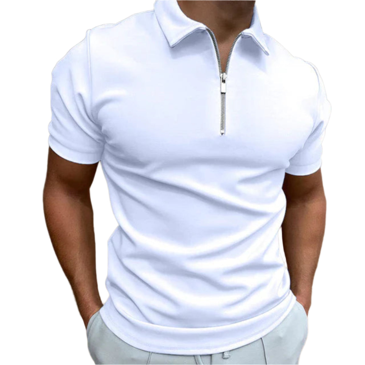 Eden Herren Polo – Lässiges Polo mit Reißverschluss