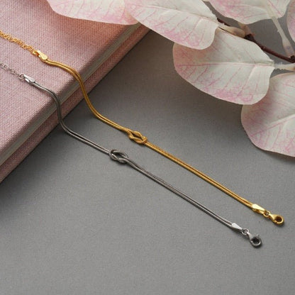 Amour – Minimalistisches Armband mit Liebesknoten