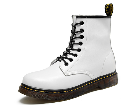 Fashion Stiefel | Halbhoher Damenstiefel mit Reißverschluss und dicker Sohle