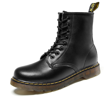Fashion Stiefel | Halbhoher Damenstiefel mit Reißverschluss und dicker Sohle